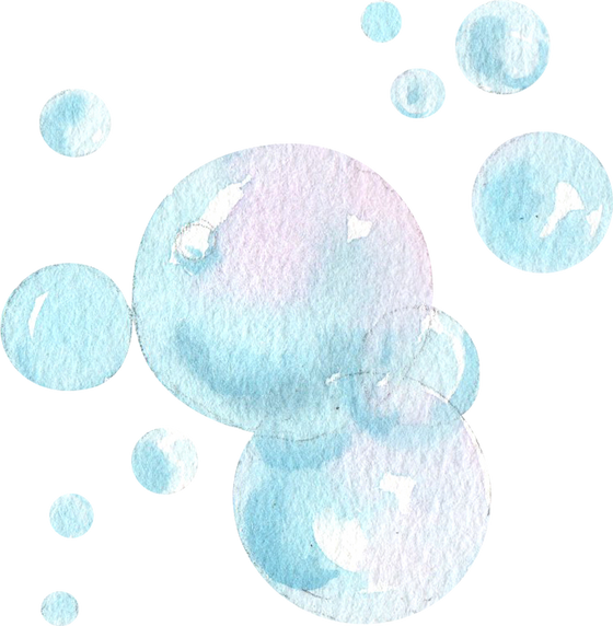 Watercolor Bubbles Illustration